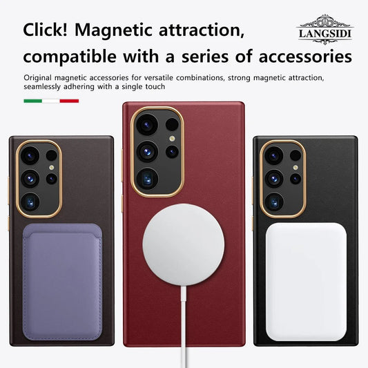 Urban Blend Leather Back Shield Case - Samsung