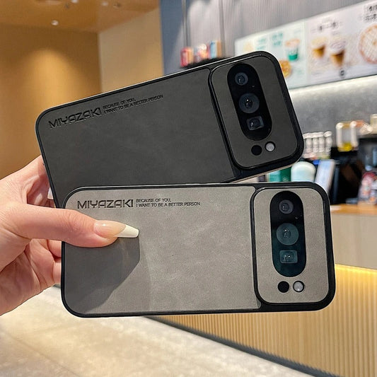 Premium Matte Leather Protective Case - Google