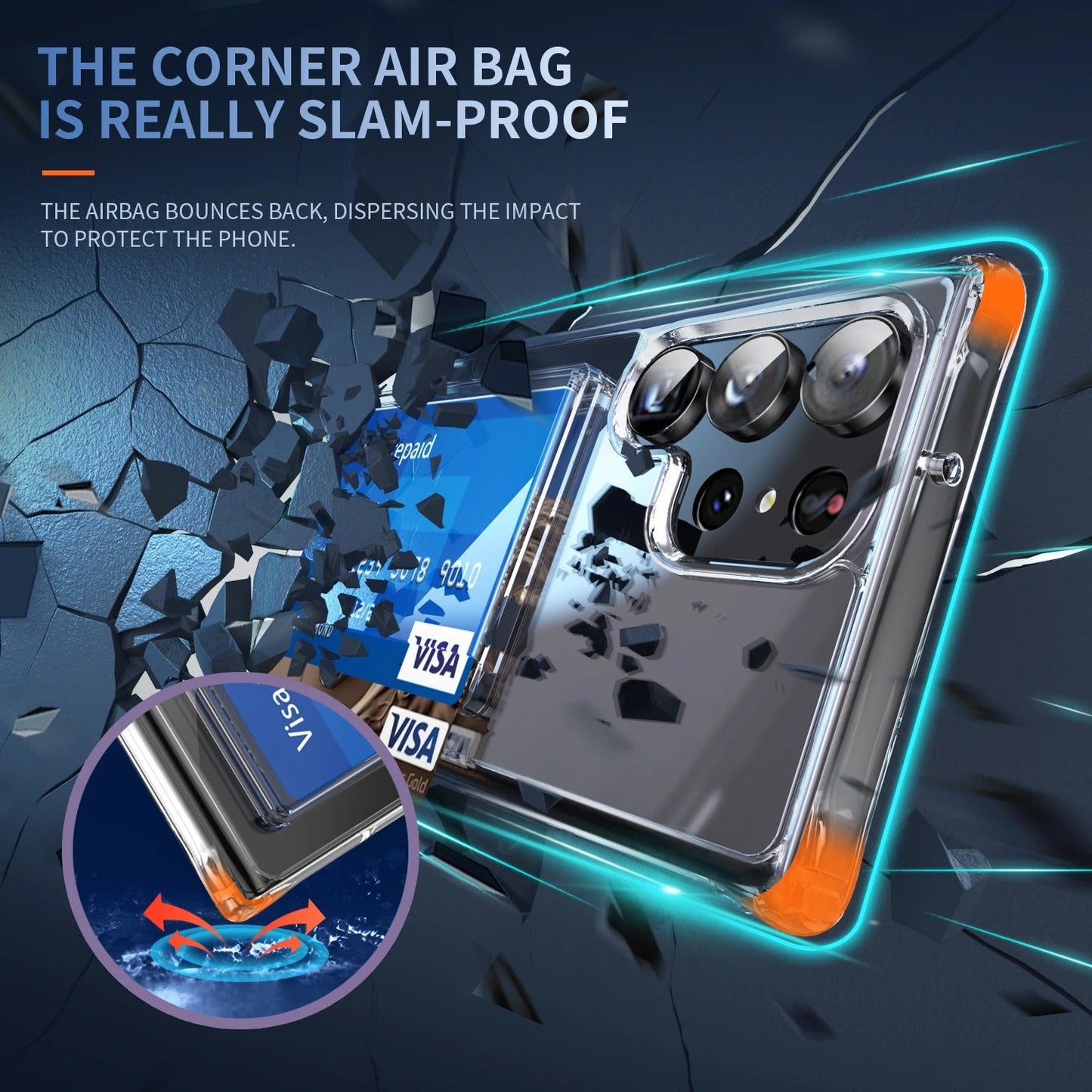 Pure Vision Acrylic Card Holder Case - Samsung