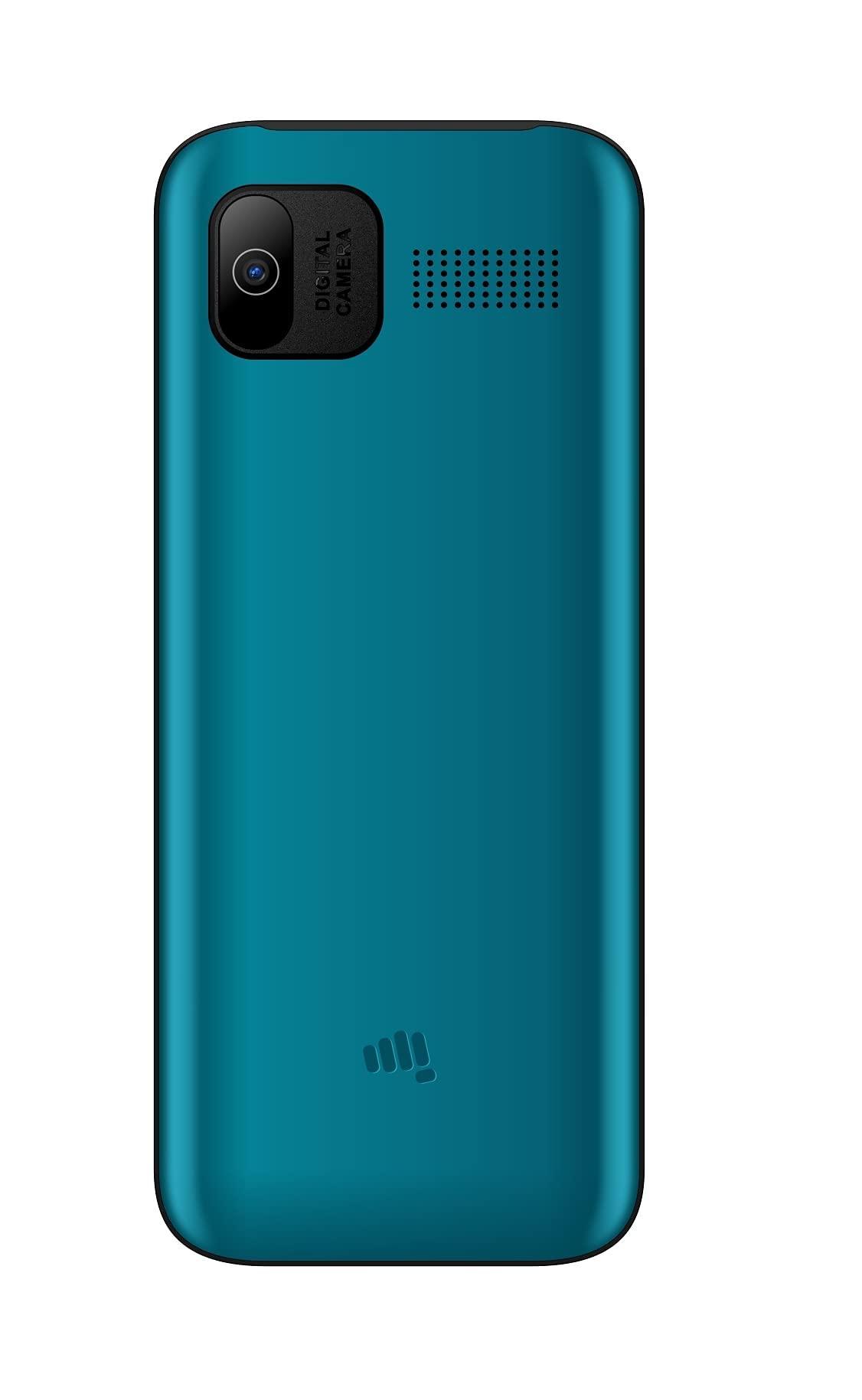 Micromax All-New X778 Sleek & Stylish Design| Dual Sim keypad Mobile with 2.4" Big Screen| Big Battery 2700 mAh Battery & Big Screen | Expandable Storage Upto 16GB | Wireless FM |Blue