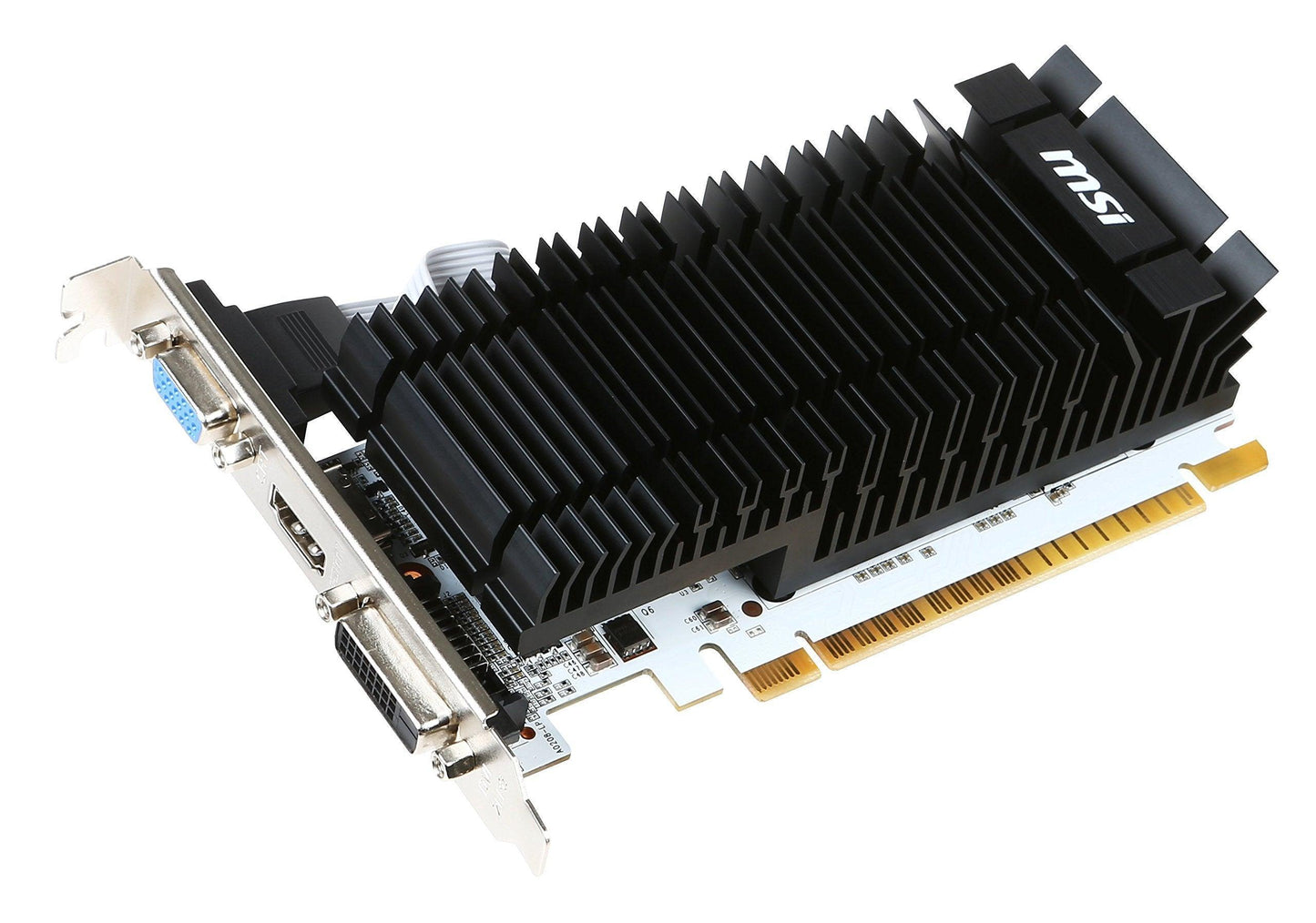 MSI GeForce ddr3_sdram GT 730 Kepler pci_e DDR3 2GB OC Low Profile DirectX 12 (N730K-2GD3H/LP)