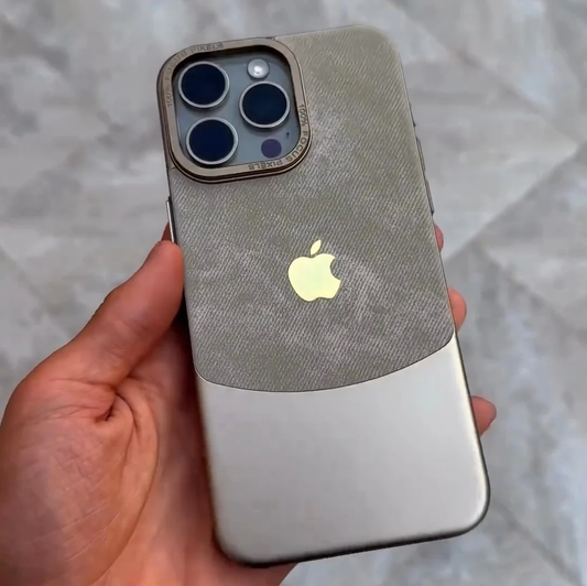 Sleek Dual Tone Velvet Texture Case - iPhone