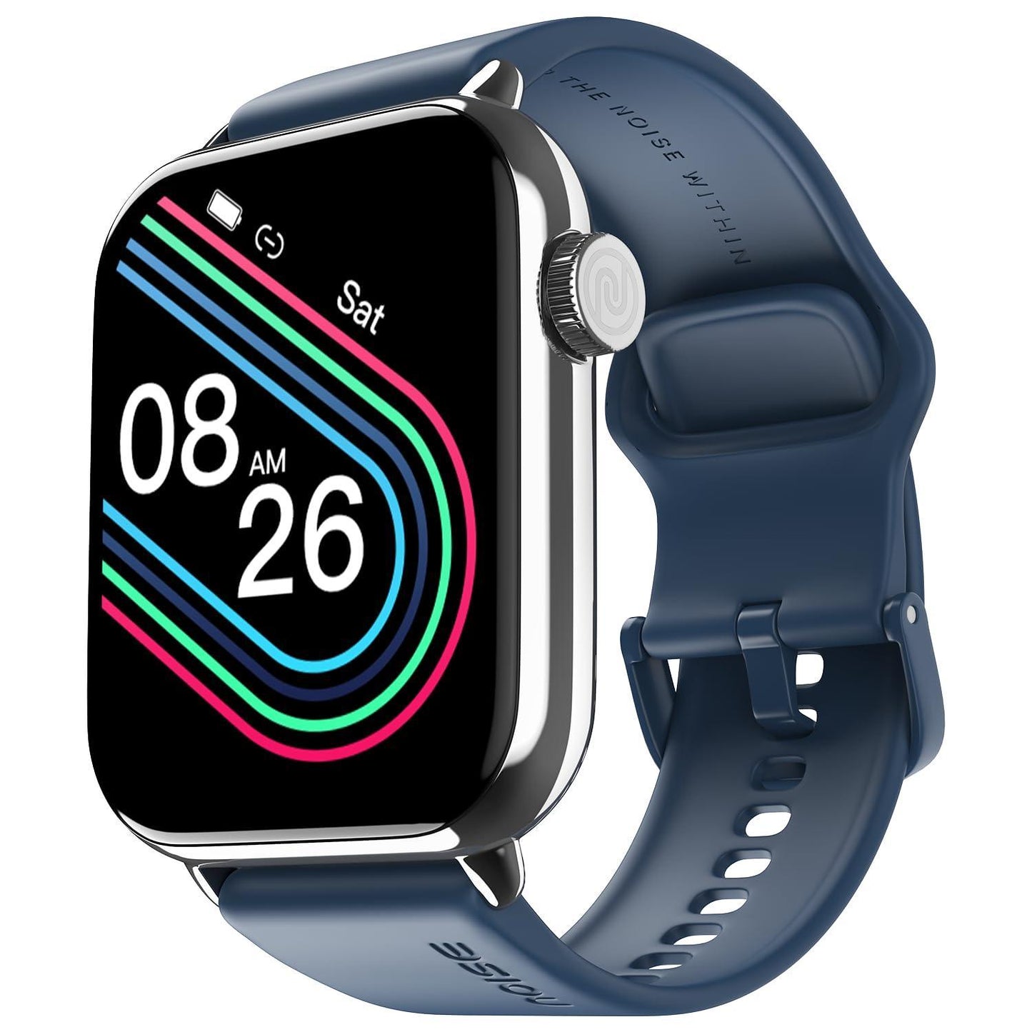 Noise Newly Launched Pulse 3 Max 2.0" Display, Bluetooth Calling Smart Watch, 7 Days Battery, Functional Crown, 24 * 7 Heart Rate Monitoring & Sleep Tracking Health Suite (Space Blue)