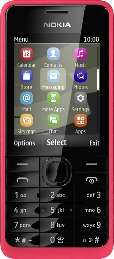 Nokia 301 (Fuchsia) Refurbished Mobile Phone