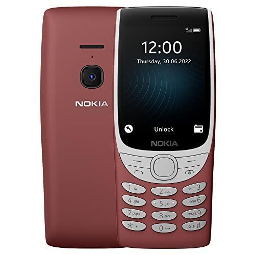 Nokia 8210 4G Volte keypad Phone with Dual SIM, Big Display, inbuilt MP3 Player & Wireless FM Radio | Red