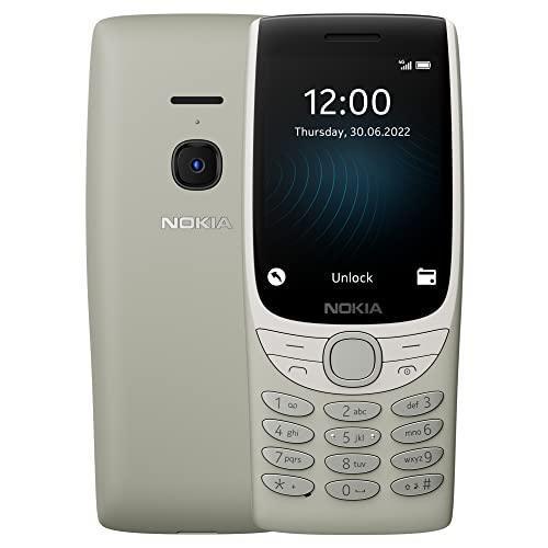 Nokia 8210 4G Volte keypad Phone with Dual SIM, Big Display, inbuilt MP3 Player & Wireless FM Radio | Sand