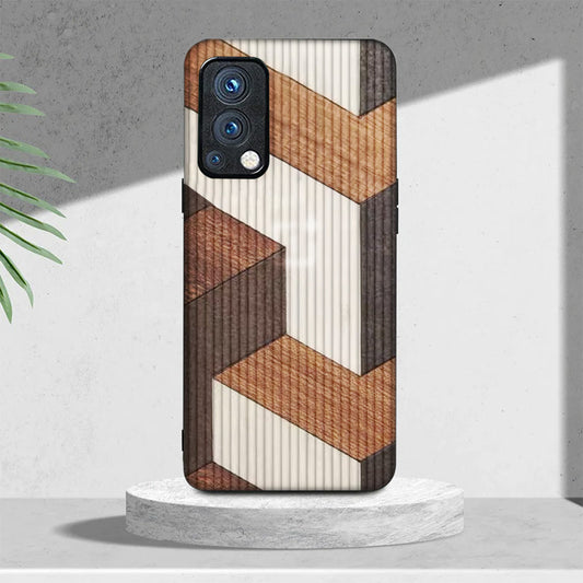 Retro Cube Wooden Pattern Case - OnePlus