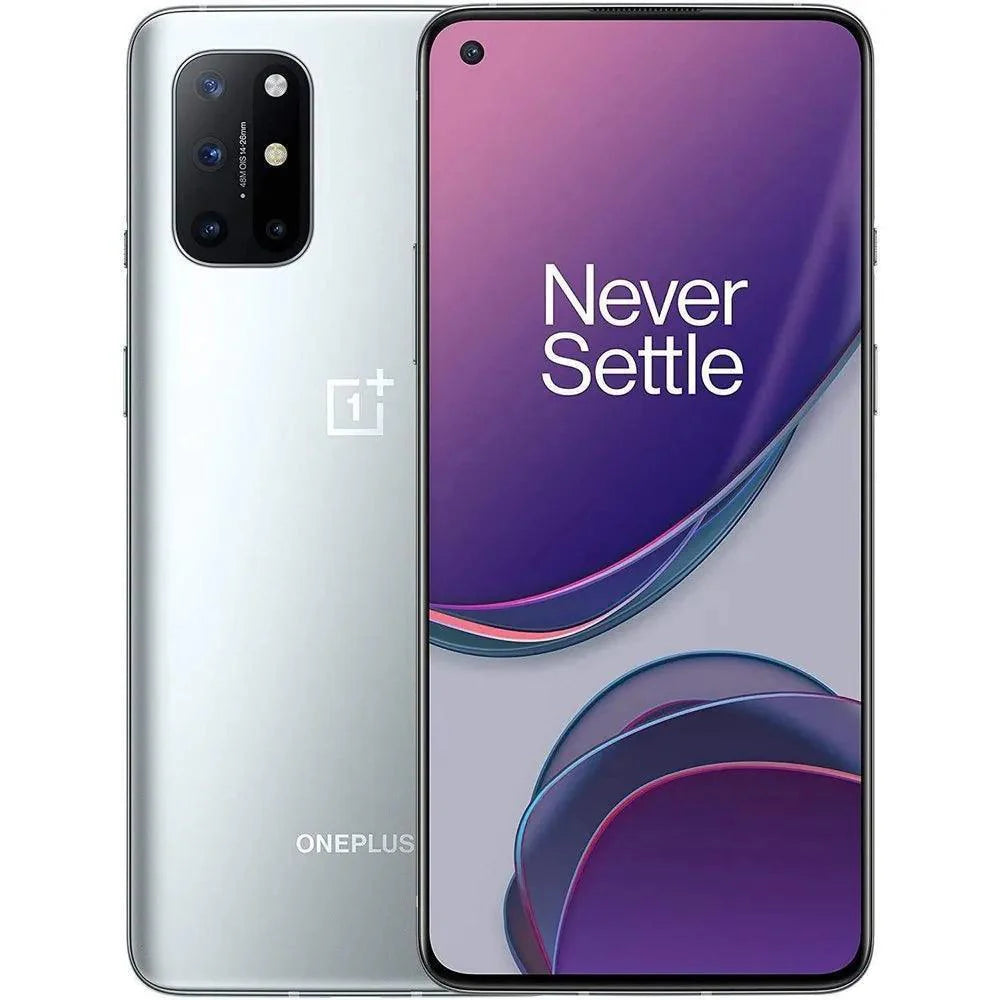 OnePlus 8T (Lunar Silver, 8GB RAM, 128GB Storage) - Refurbished