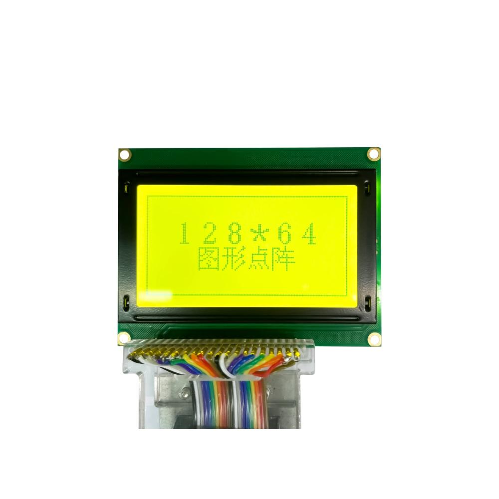 12864 JHD Original Graphic Character LCD Display module Green Color