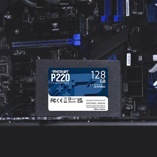 Patriot Memory P220 SATA III SSD 128GB up to 550MT/s 3 Years Warranty Internal Solid State Drive 2.5'' SSD P220S128G25