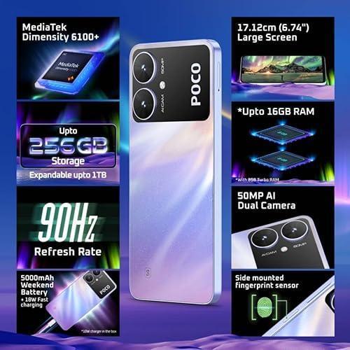 POCO M6 5G (Orion Blue, 8GB RAM, 256GB Storage)