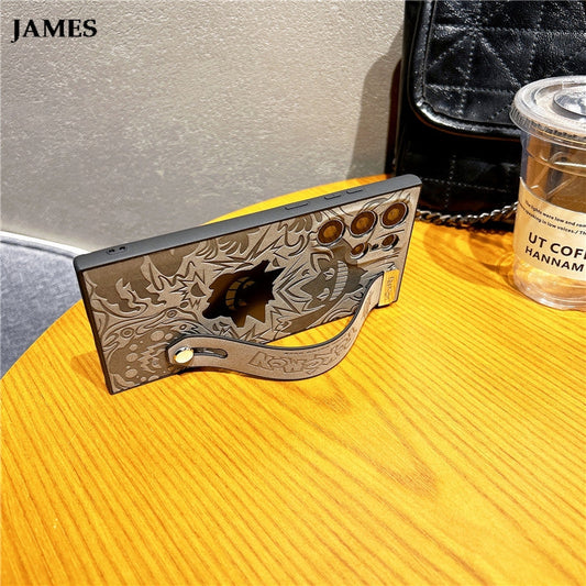 Artistic Anime Leather Emboss Case - Samsung