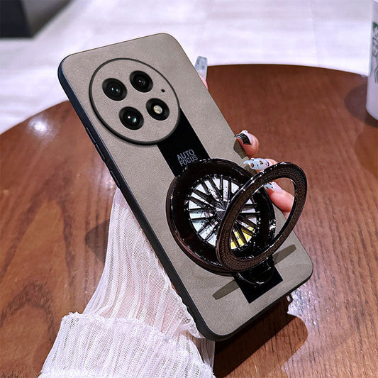 Ultimate Leather Wheel Ring Stand Case - OnePlus