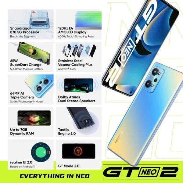 realme GT 2 NEO 12 GB RAM 256 GB Storage NEO Blue Refurbished