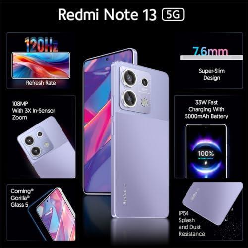 Redmi Note 13 5G (Chromatic Purple, 6GB RAM, 128GB Storage) Refurbished