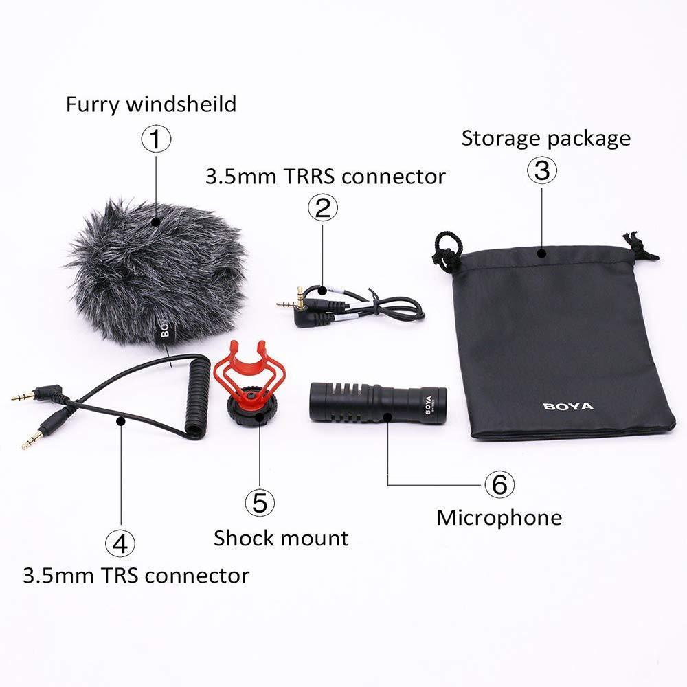 (Refurbished) Boya BY-MM1 Universal Cardiod Shotgun Microphone (Black)
