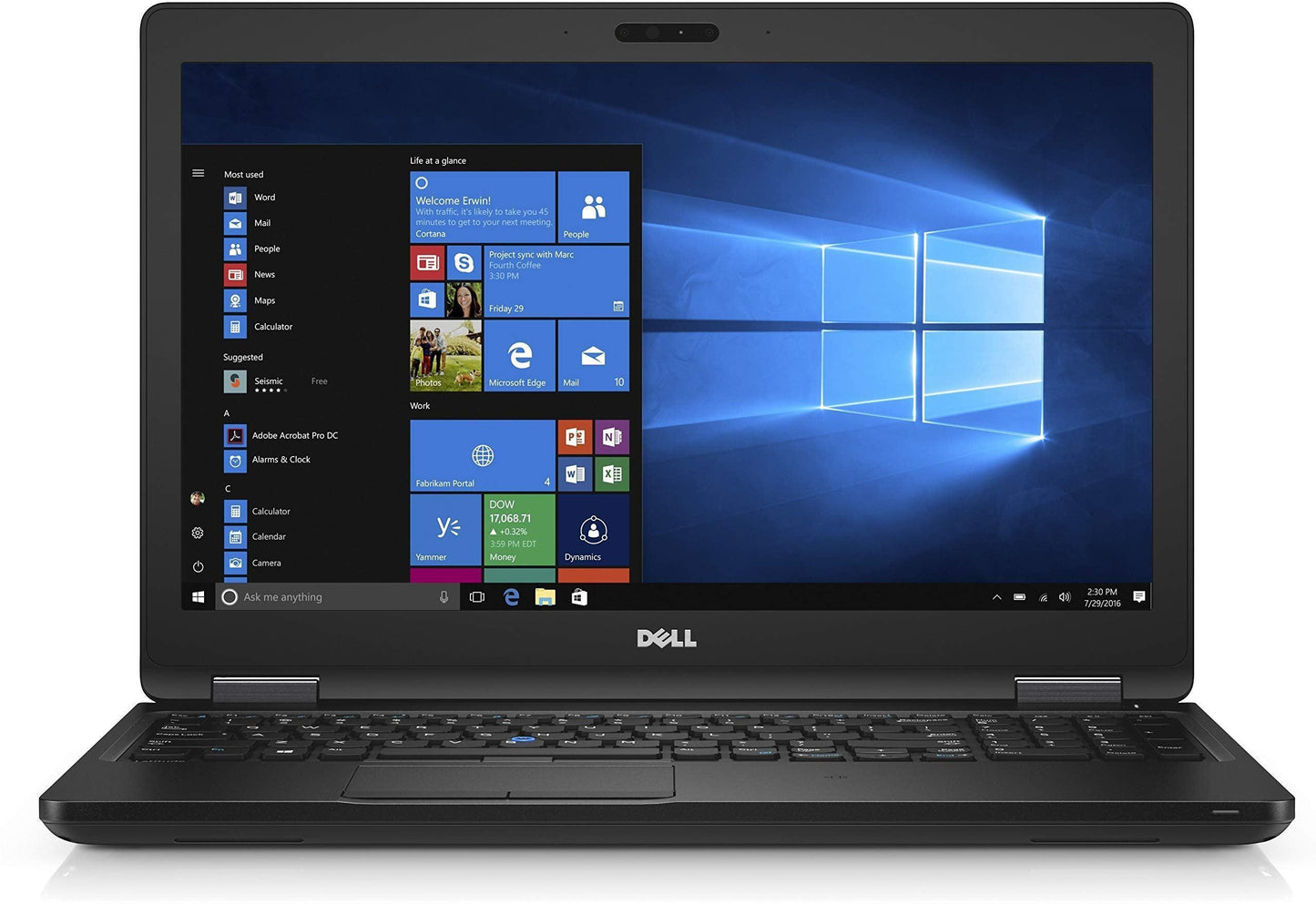 (Refurbished) Dell 5580 HD 15.6 Inch Business Laptop Notebook PC (Intel Core i5-6300U, 8GB Ram, 256GB SSD