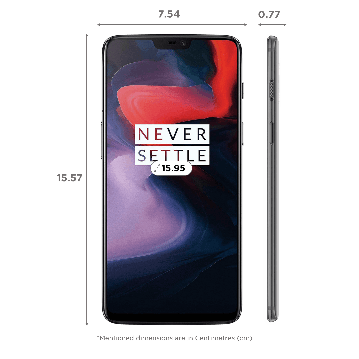 Refurbished OnePlus 6 (8GB RAM, 256GB, Mirror Black)