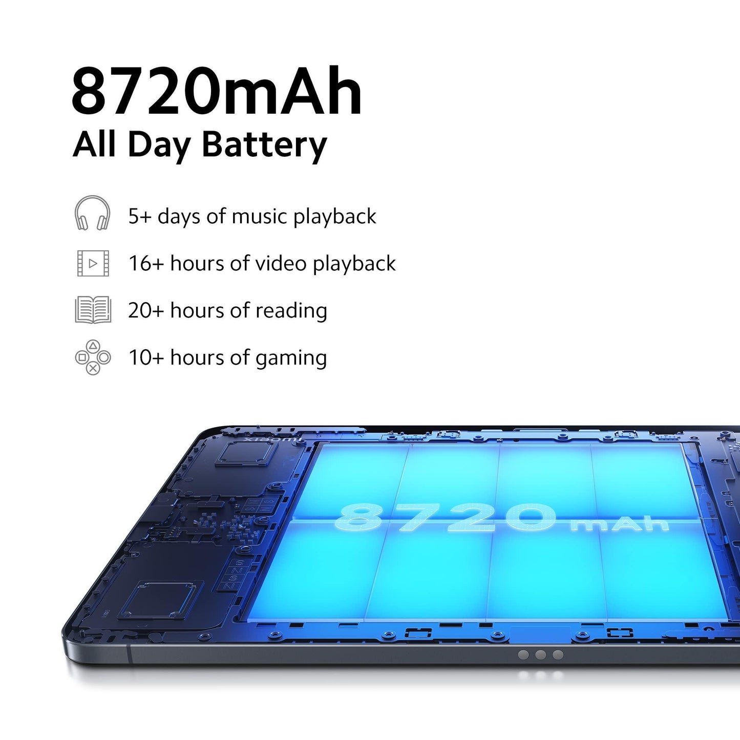 (Refurbished) Xiaomi Pad 5 | Snapdragon 860 | 2.5K Resolution, 120Hz Refresh Rate, DCI-P3, 27.81cm(10.95 inch) Dolby Vision Display | 6GB RAM | 256GB Storage | Quad Speaker Dolby Atmos | Wi-Fi Tablet, Cosmic Gray