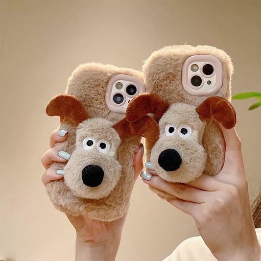 Puppy Paw Plush Fluffy Case