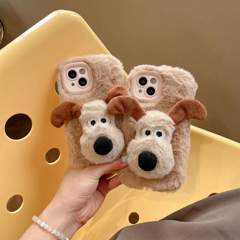 Puppy Paw Plush Fluffy Case