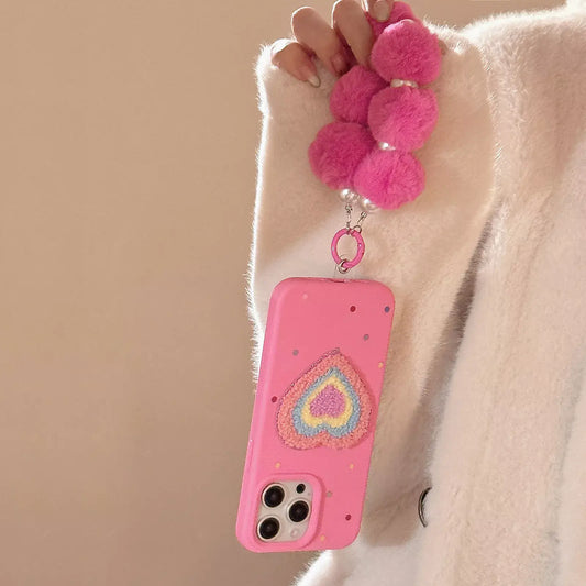 FluffLove Colourful Heart Case