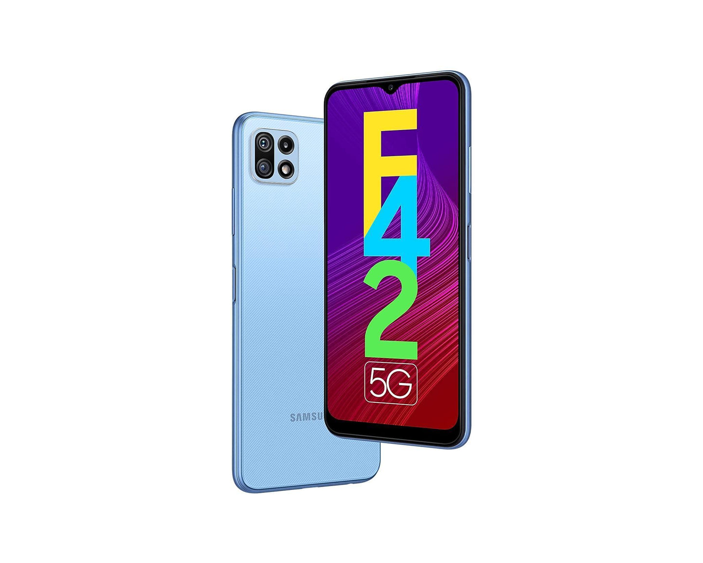 Samsung Galaxy F42 5G (Matte Aqua, 128 GB) (8 GB RAM) 5000 Mah Battery 64MP + 5MP + 2MP Camera 90Hz Refresh Rate