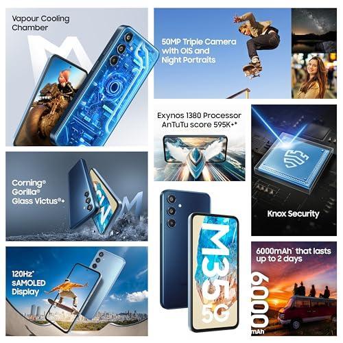 Samsung Galaxy M35 5G (Thunder Grey,6GB RAM,128GB Storage) Refurbished