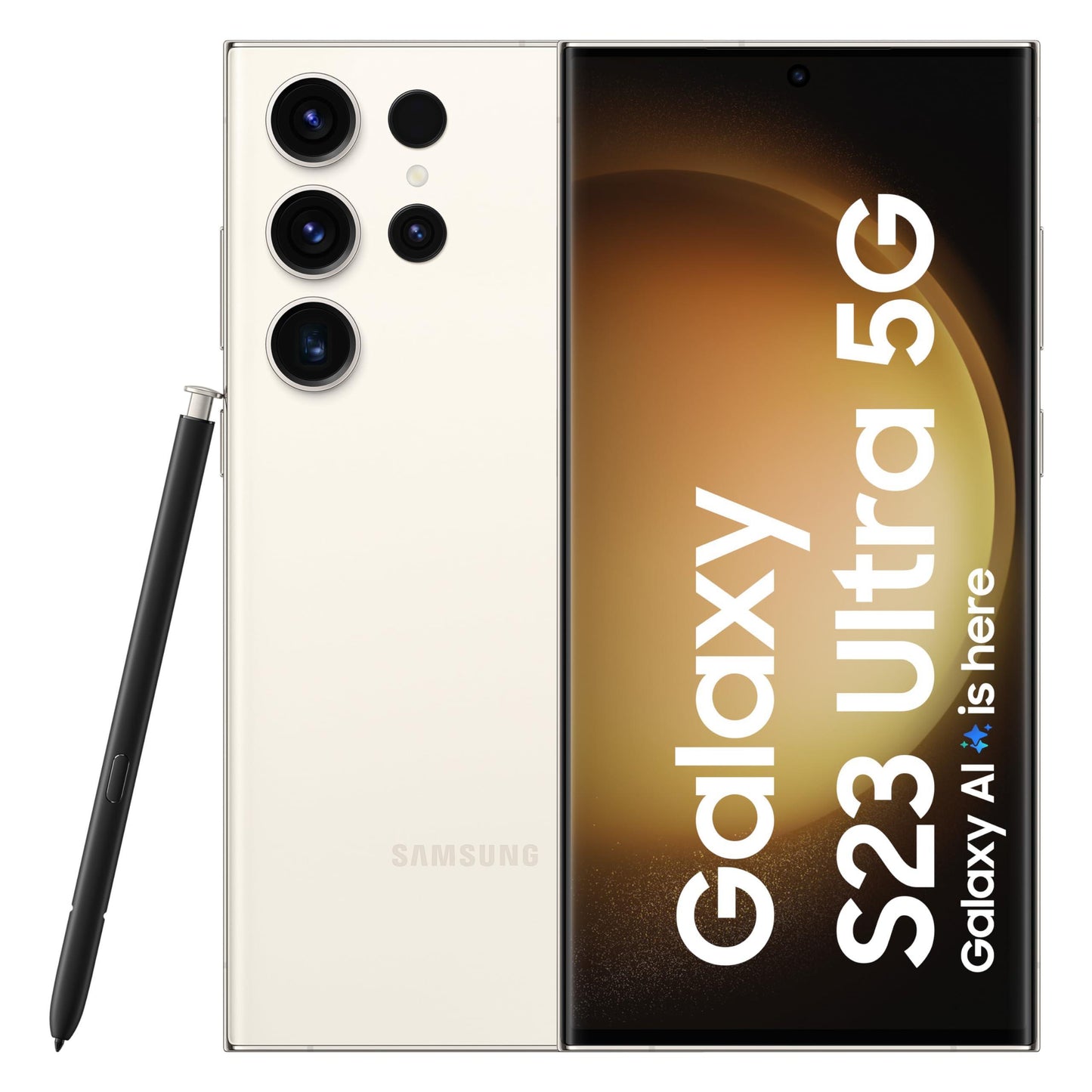Samsung Galaxy S23 Ultra 5G AI Smartphone (Cream, 12GB, 256GB Storage) Refurbished