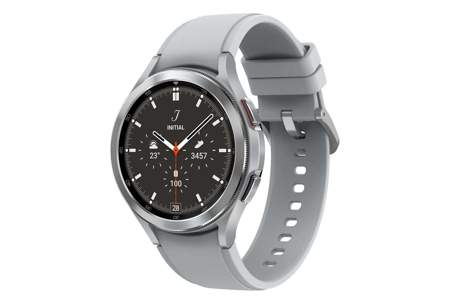 Samsung Galaxy Watch4 Classic LTE (4.6cm, Silver, Compatible with Android only) Used