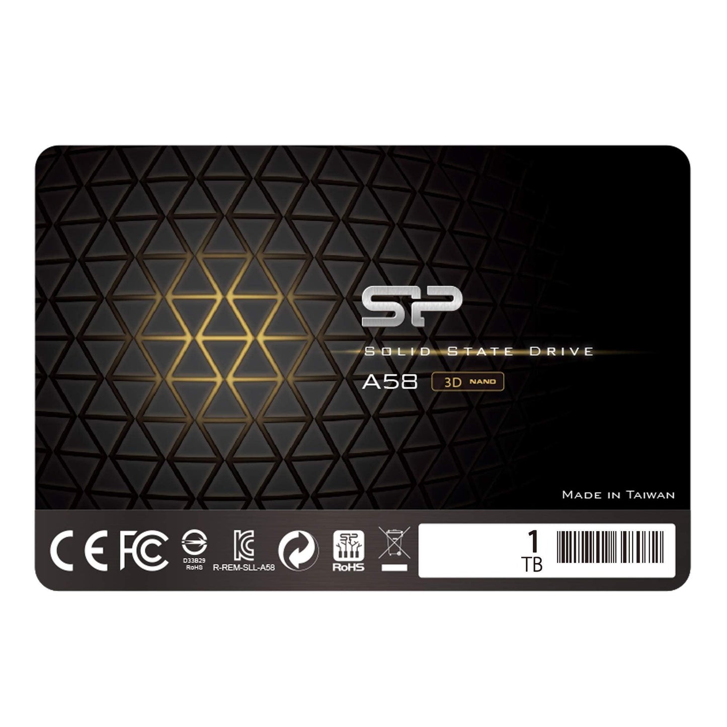 Silicon Power Ace A58 1TB 2.5 Inch SATA III SSD, 3D NAND with SLC Cache, Up to 500MB/s, Internal Solid State Drive for Desktop Laptop Computer
