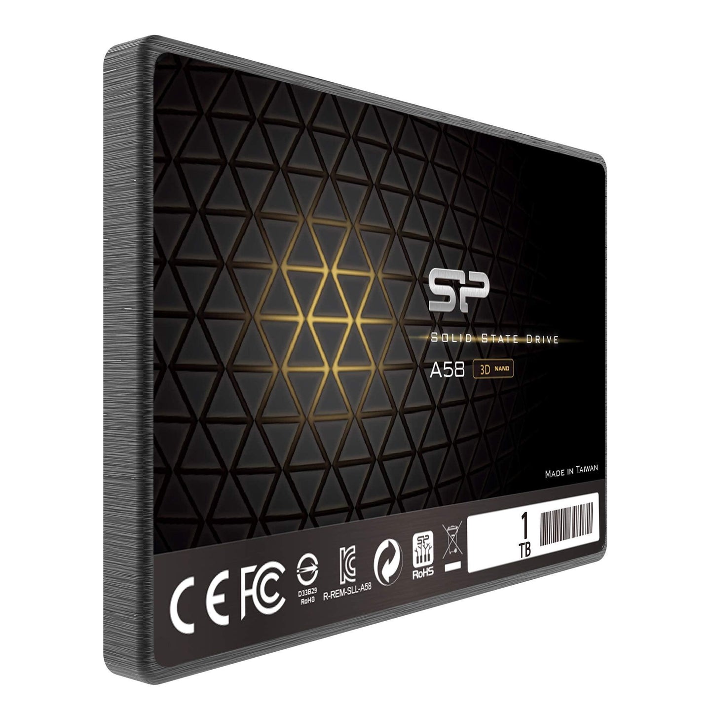 Silicon Power Ace A58 1TB 2.5 Inch SATA III SSD, 3D NAND with SLC Cache, Up to 500MB/s, Internal Solid State Drive for Desktop Laptop Computer