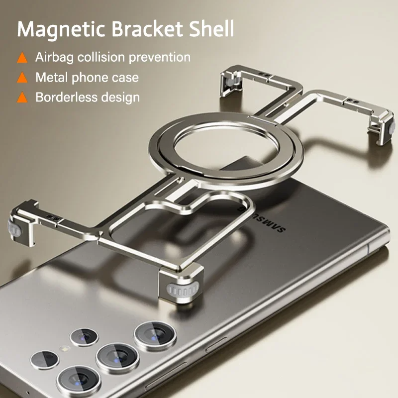 Galaxy S25 Ultra Pivot Guard Magnetic Ring Stand Case