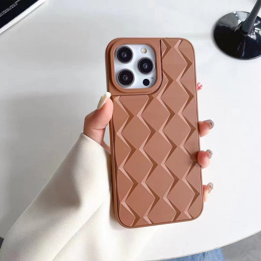 Elegant Wavy 3D Geometry Soft Case - iPhone