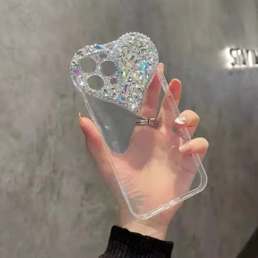 Luxury Heart Diamond Phone Case