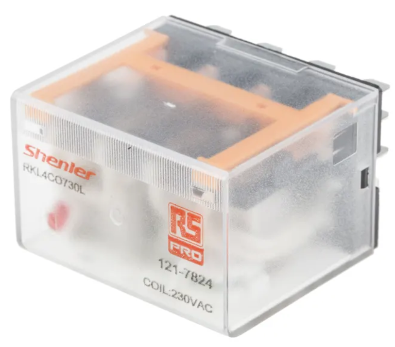 RS PRO 230V AC 10A 4PDT Plug in Power Relay