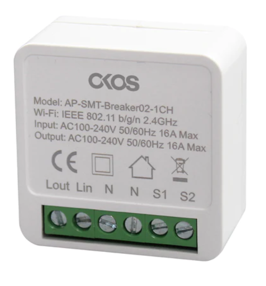 1 Gang 1 Channel 16A WiFi Smart Switch
