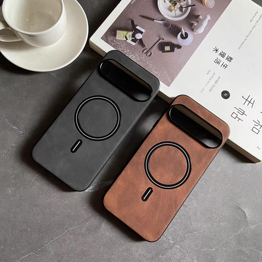 Deluxe Suede Leather Magsafe Case - Google