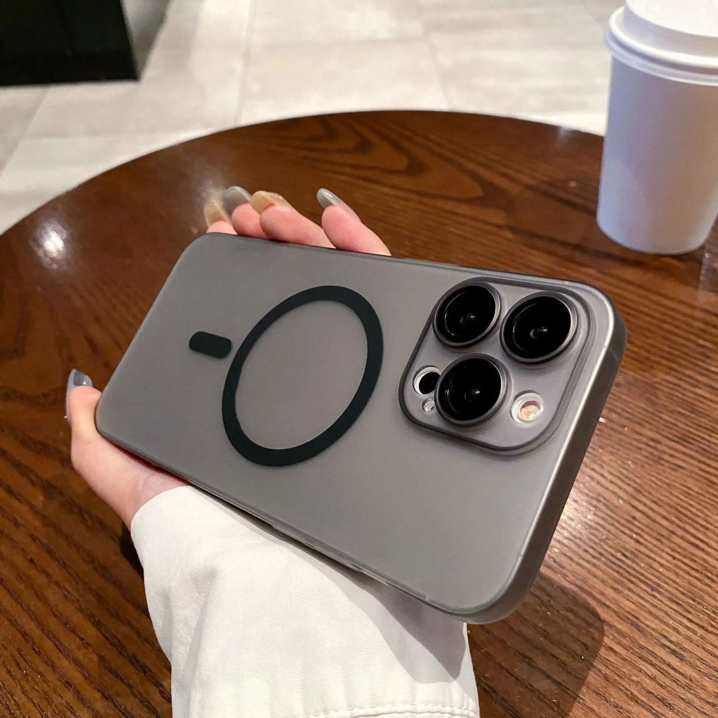 Translucent Matte Detachable Lens Case - iPhone