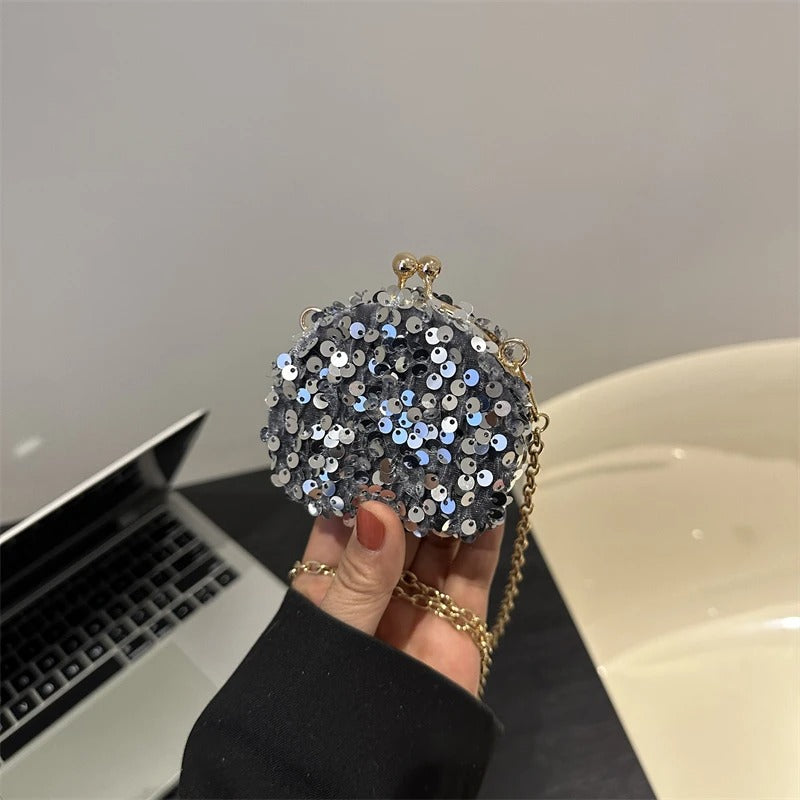 Mini Glitter Nip Crossbody Party Bag