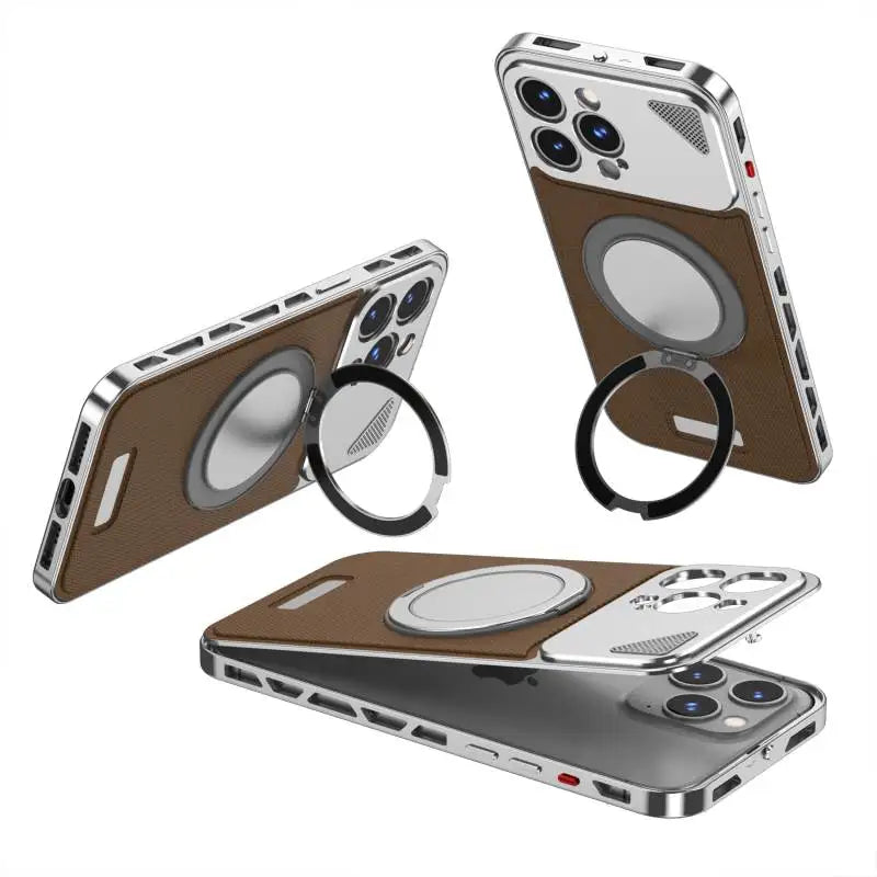 Resolute Leather Ring Holder Case - iPhone