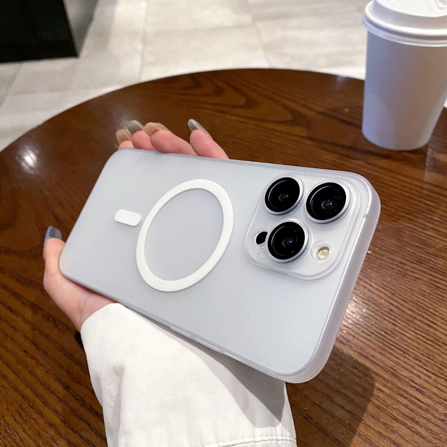 Translucent Matte Detachable Lens Case - iPhone