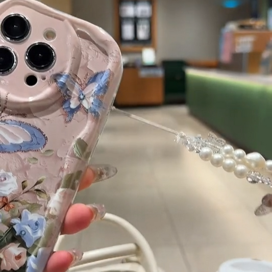 Cute Butterfly Flower Case