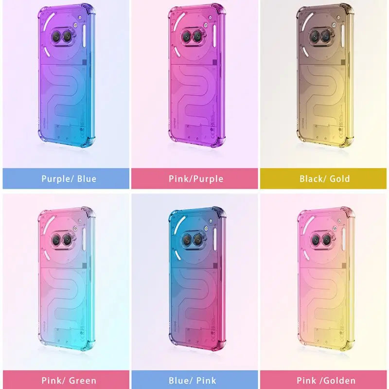 Luxurious Vibrant Clear Gradient Case - Nothing