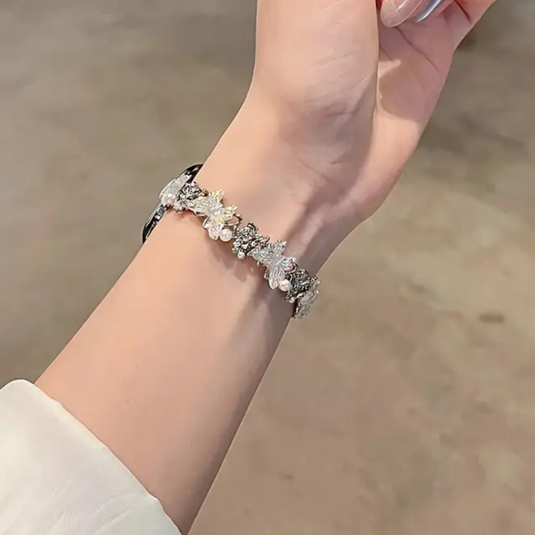 Delicate Butterfly Charm Smartwatch Band