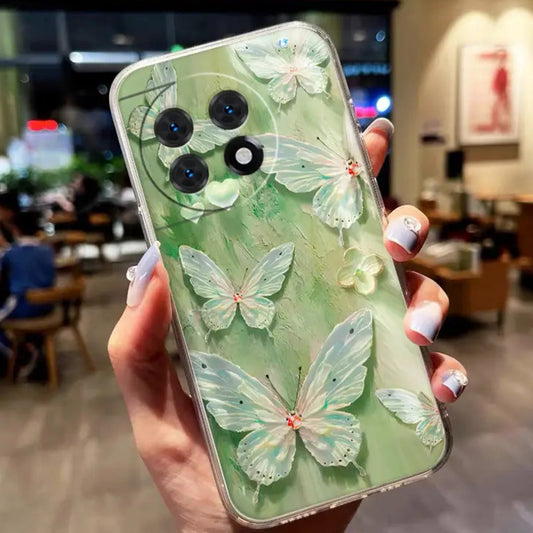 Whimsical Wings Clear Butterfly Case