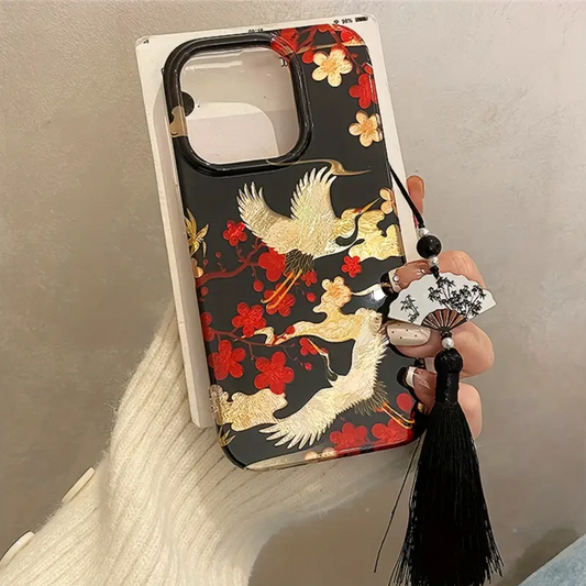 Crane Plum Breeze Serenity Charm Case