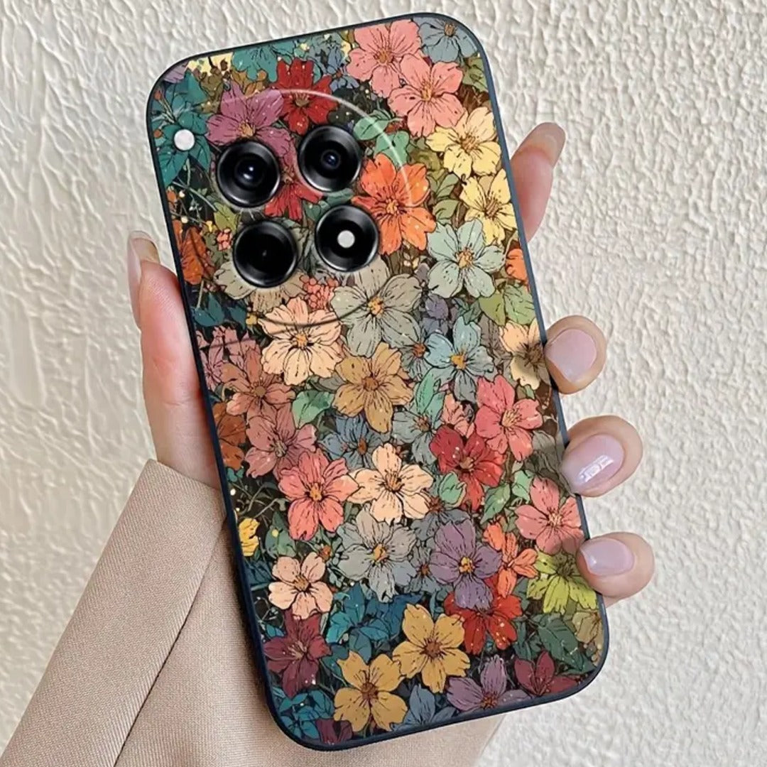 Plush Multicolour Floral Case