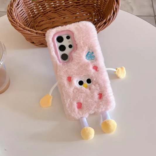 Cute Cartoon Embroidery Case - Samsung