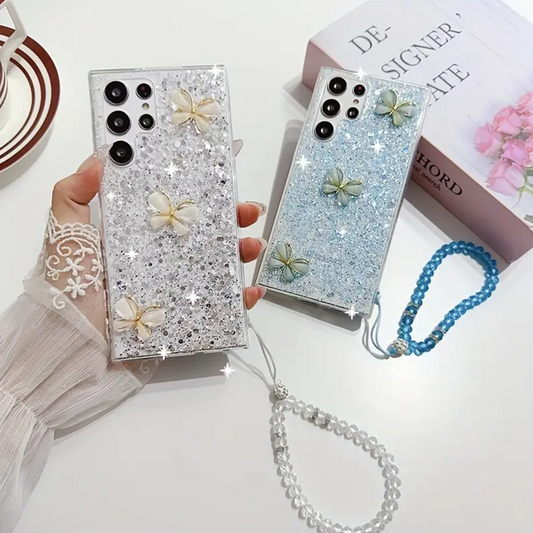 Shimmering Butterfly Crystal Glam Case - Samsung